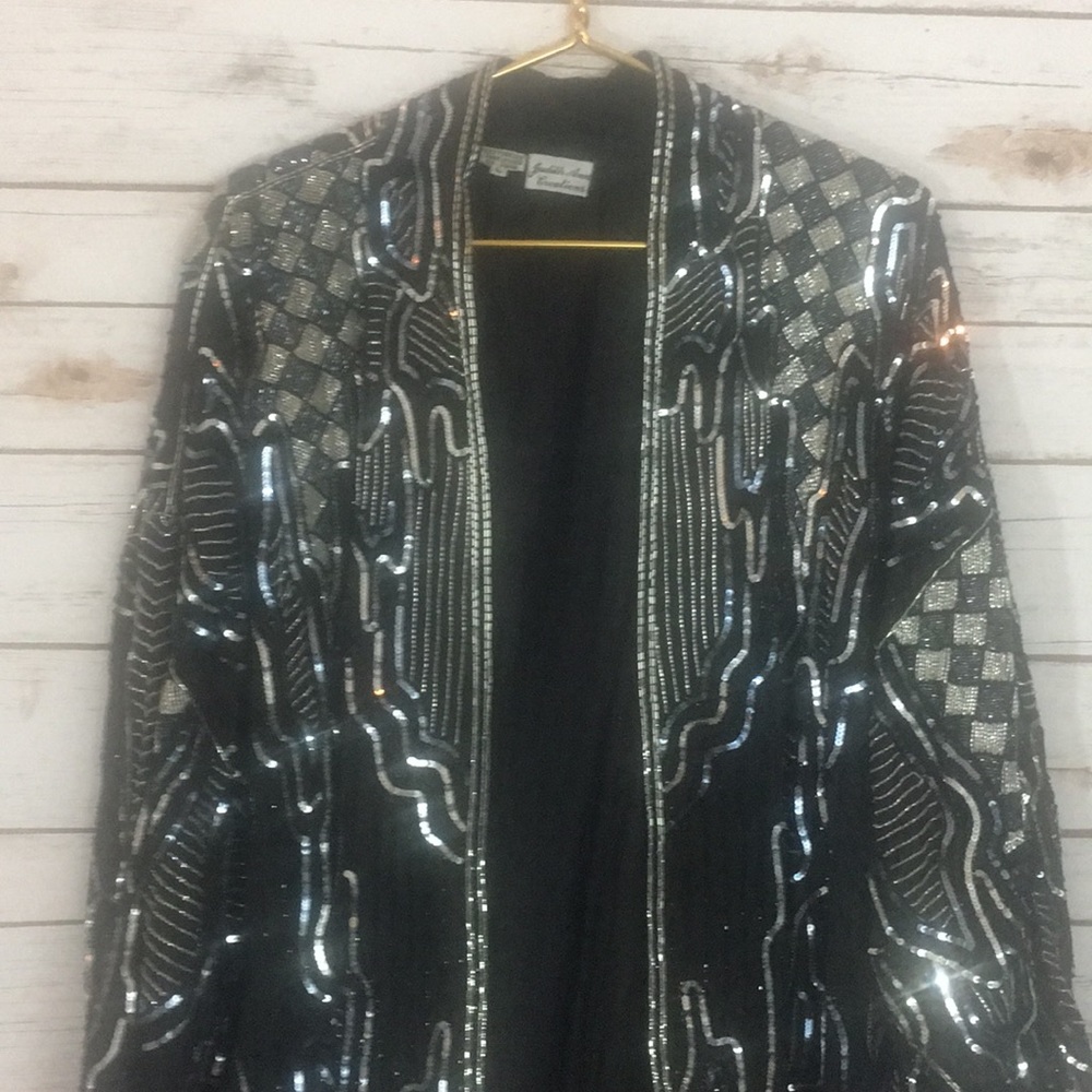 Judith Ann Creations Black Silk Cover Up